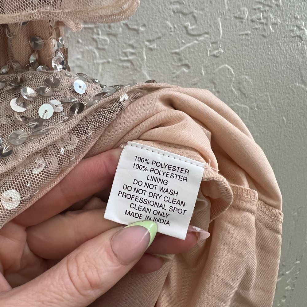 Mac Duggal Sequin Flutter Sleeve Ruffle Midi Dress - image 8